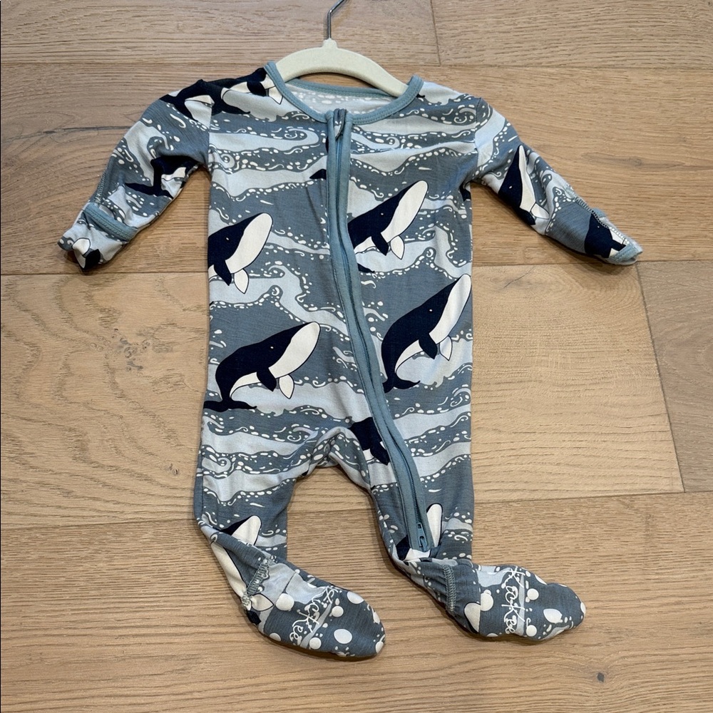 Kickee Pants Ocean Adventure 2 Way Zip Footie